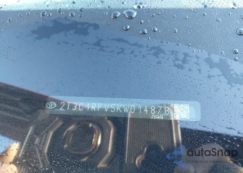 2019 Toyota Rav4 Xle Premium z USA, uszkodzony, nr VIN 2T3C1RFV5KW014878